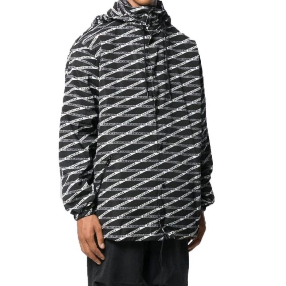 Black And Grey Monogram Raincoat
Brand: Balenciaga size 34 Men